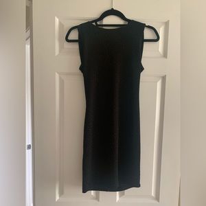 Windsor Black Mini Dress | Scoop Back / High Neck | Small